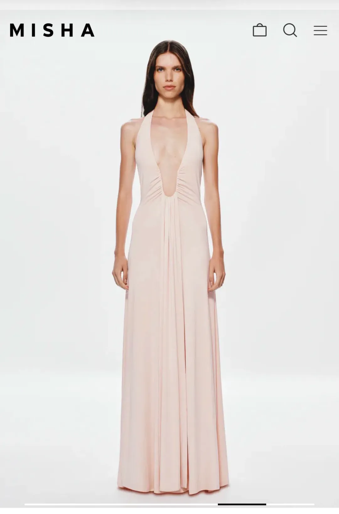 Jennifer Cupro maxi dress  for rent on The Volte - main image