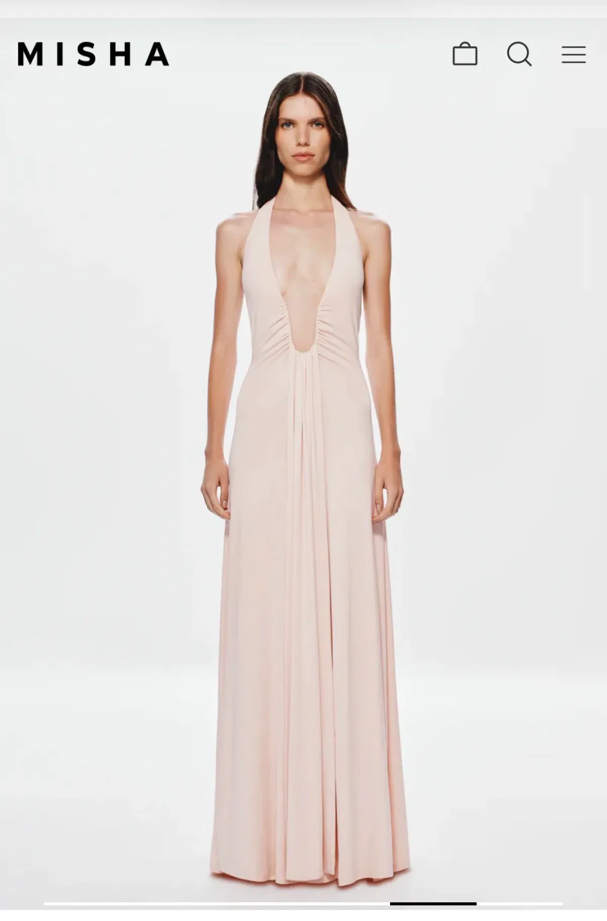 Jennifer Cupro maxi dress  for rent on The Volte - main image