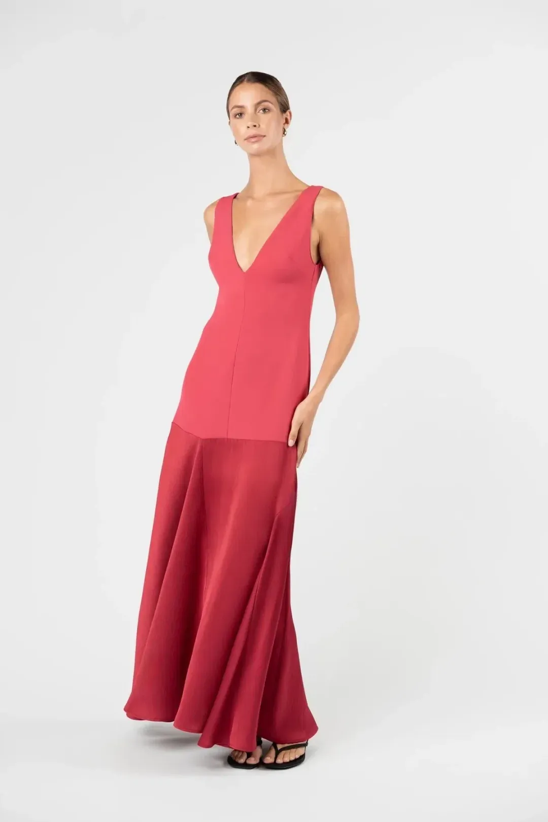 One Fell Swoop Venetian Maxi Dress in Ruby for rent on The Volte - main image