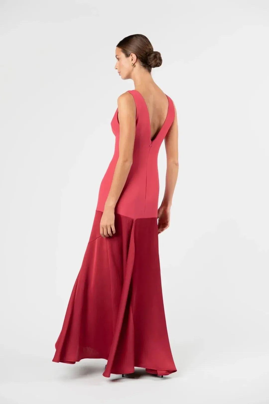 One Fell Swoop Venetian Maxi Dress in Ruby for rent on The Volte - main image