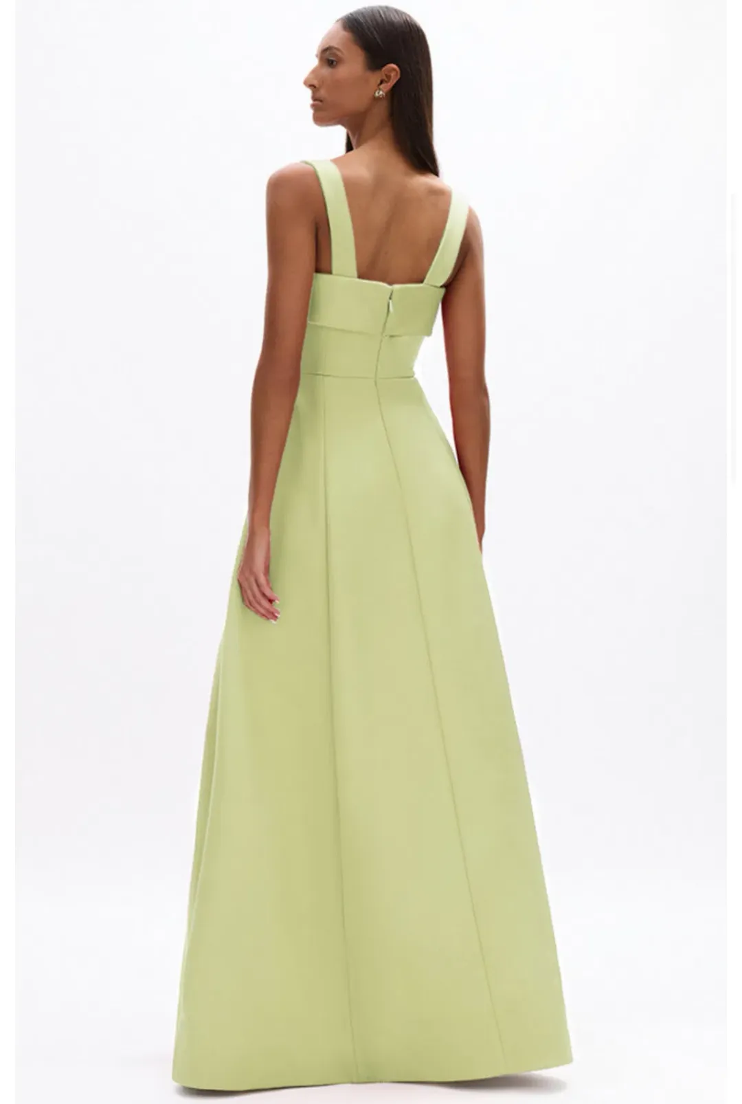 RACHEL GILBERT HALLIE STRAP GOWN IN LIME GREEN SZ 2 / AU 10 | FORMAL AND EVENING DRESS for rent on The Volte - main image