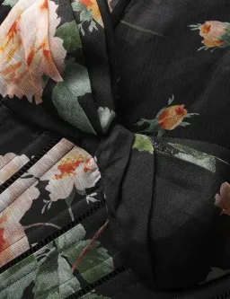 Zimmermann Luna Corset Midi Dress Black Rose Size 0 / AU 8 for rent on The Volte - image 6