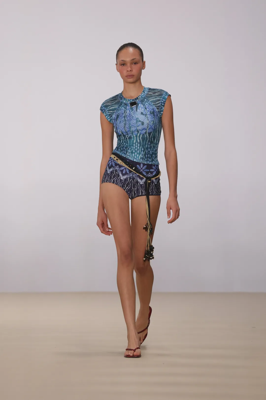 HANSEN + GRETEL Jolie Baby Tee Aqua Drift Blue S for rent on The Volte - main image