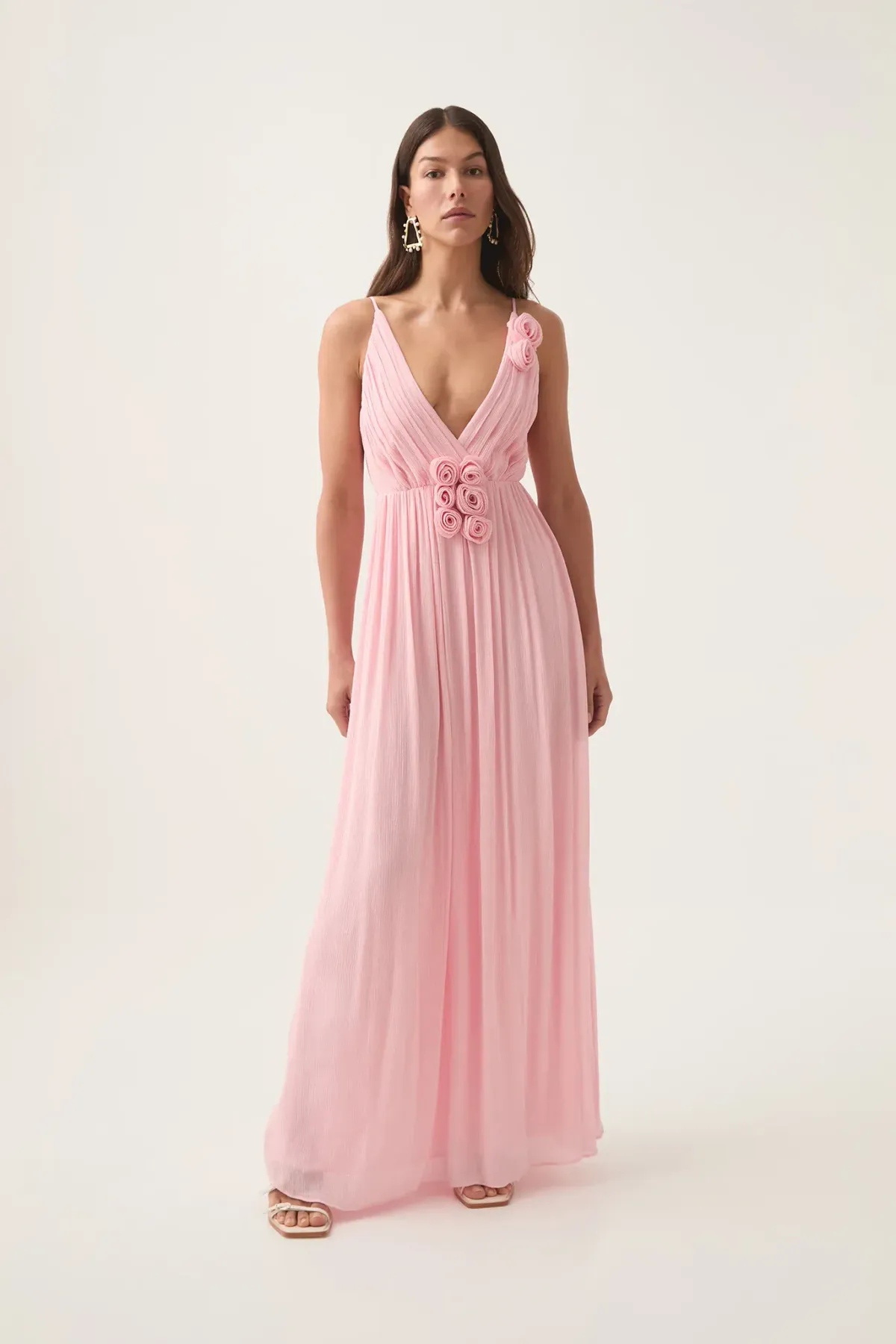 Aje Mercurial Maxi Dress in Pink Quartz Size AU6 for rent on The Volte - main image