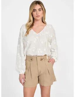 Guess Long Sleeve Pelari Top White Size 12 for rent on The Volte - image 1