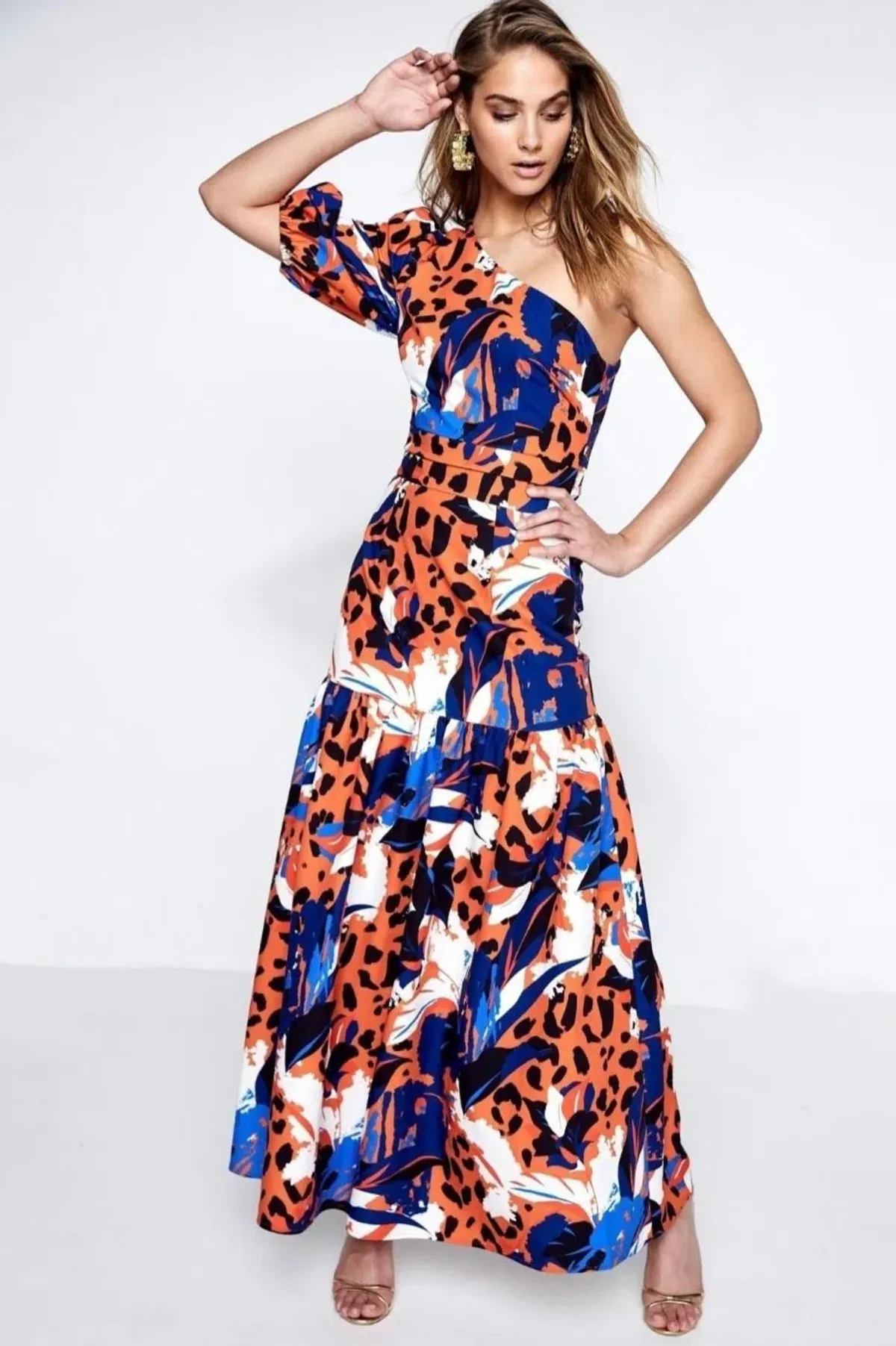 Mossman Untamed Maxi Dress Print Size 12 for rent on The Volte - main image