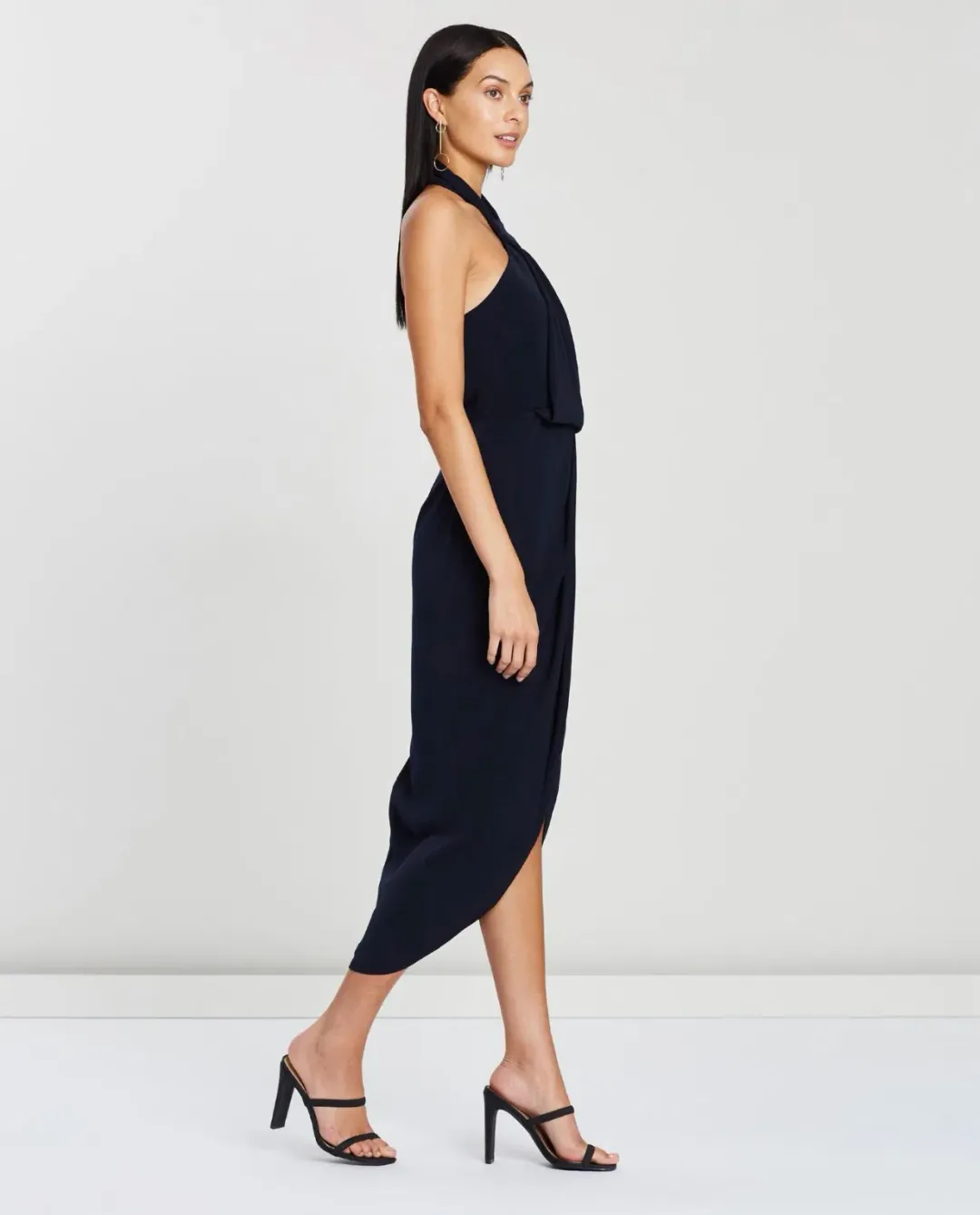 Shona Joy Knot Dress NAVY 12 for rent on The Volte - main image