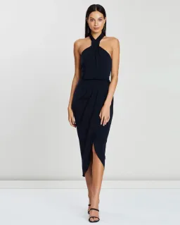 Shona Joy Knot Dress NAVY 12 for rent on The Volte - image 4