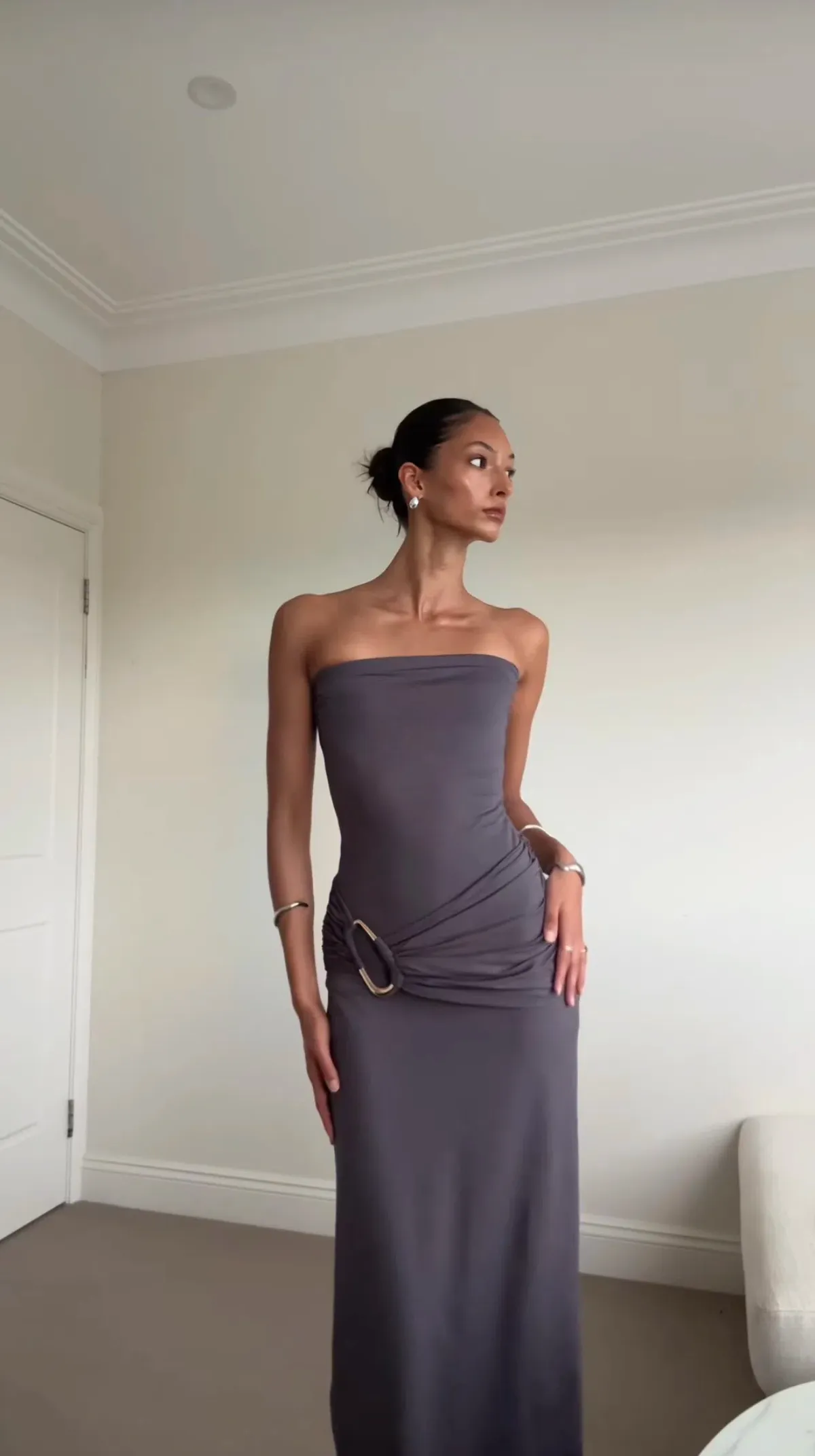 Kookai Torin Trim Dress size 8 for rent on The Volte - main image
