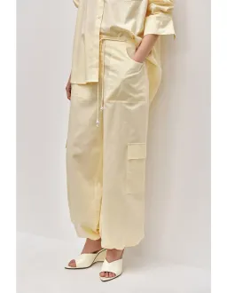 AJE STUDIO Dessie Relaxed Cargo Pant Size 6 Beige for rent on The Volte - image 2