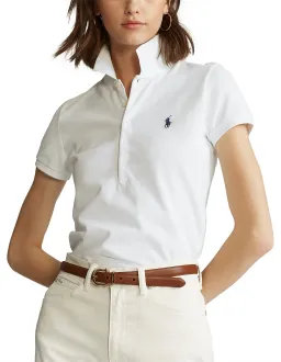 Polo Ralph Lauren Slim Fit Stretch Polo Shirt Indigo Blue Size 8 for rent on The Volte - image 1