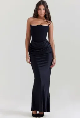 House of CB Persephone Strapless Corset Dress Black Size XS for rent on The Volte - image 2