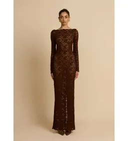 Arcina Ori Monet Dress in Chocolate Size AU10 for rent on The Volte - image 1