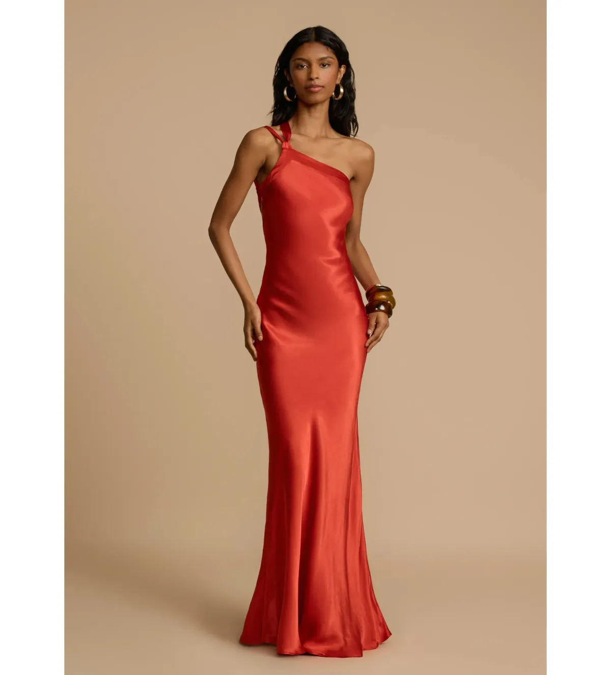 Arcina Ori Monique Dress in Rust Size AU8 for rent on The Volte - main image