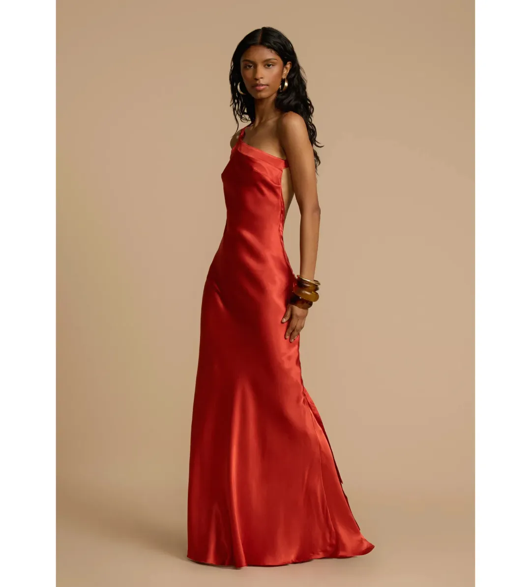 Arcina Ori Monique Dress in Rust Size AU8 for rent on The Volte - main image