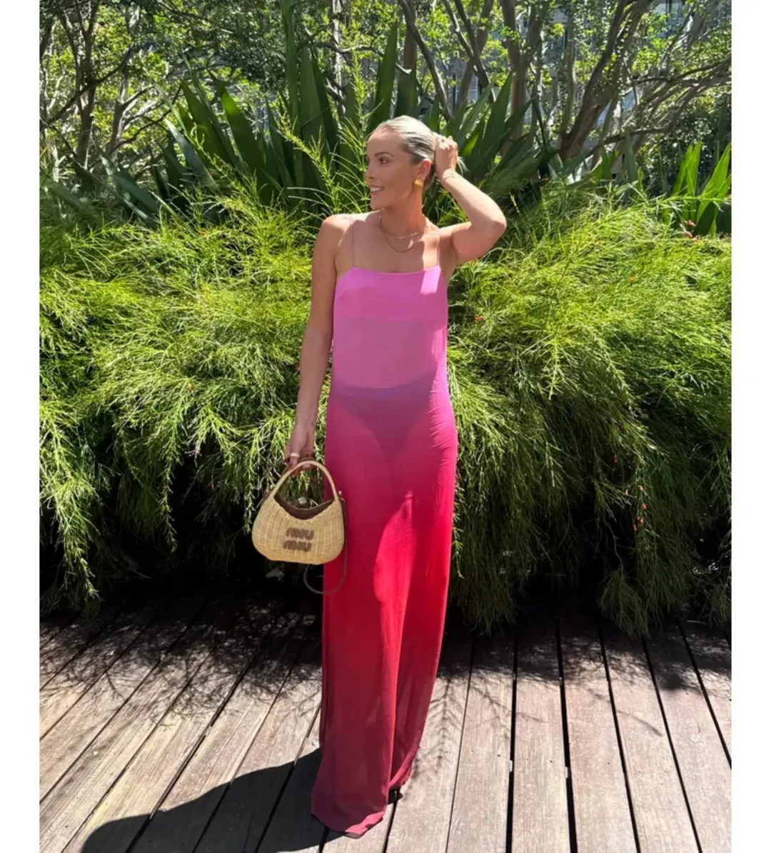 Rat & Boa Arabella Dress in Pink Size AU6 for rent on The Volte - main image