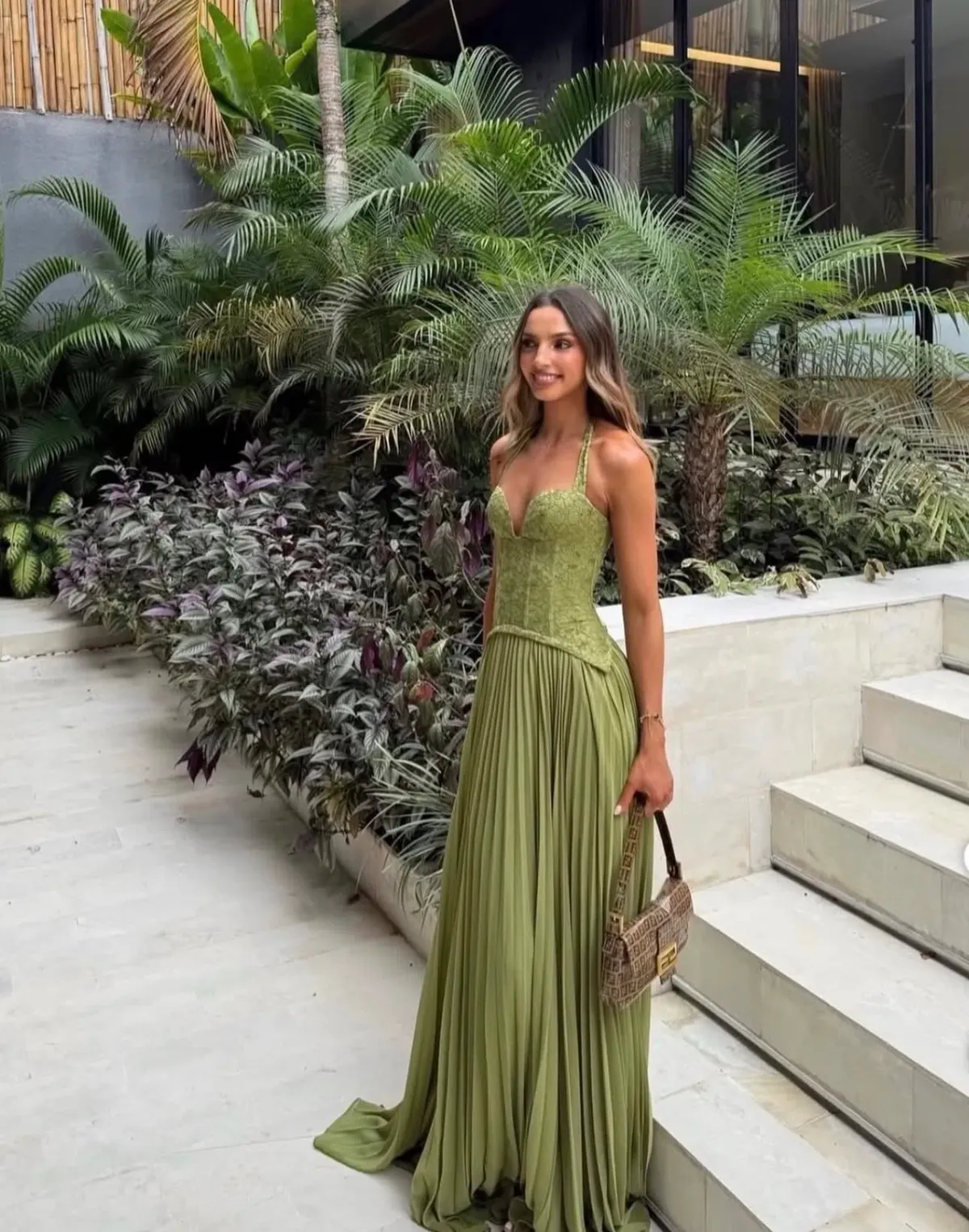 Fenity Gaia Dress Size S / 8 Green for rent on The Volte - main image