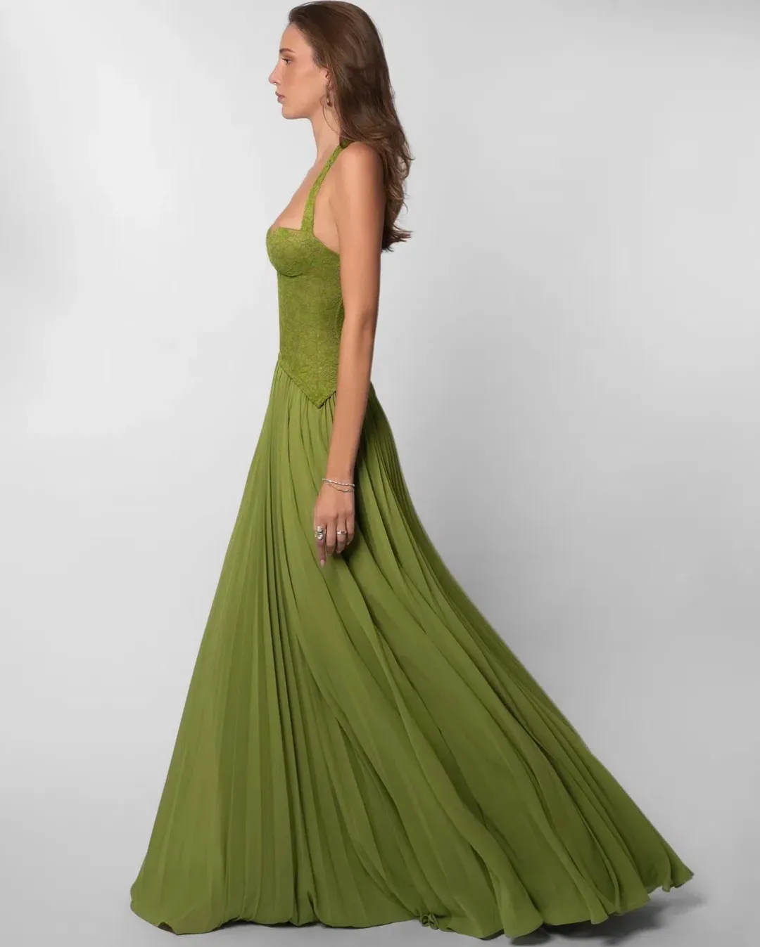 Fenity Gaia Dress Size S / 8 Green for rent on The Volte - main image