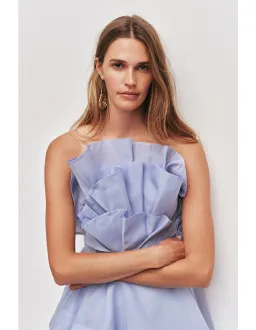 Aje Selestia Gown in Blue Size 6AU for rent on The Volte - image 2
