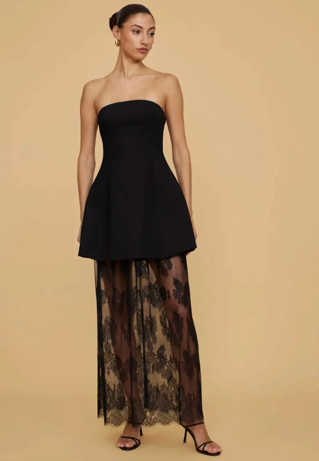 Chancery Lily Lace Dress - Black - Size 14 for rent on The Volte - main image
