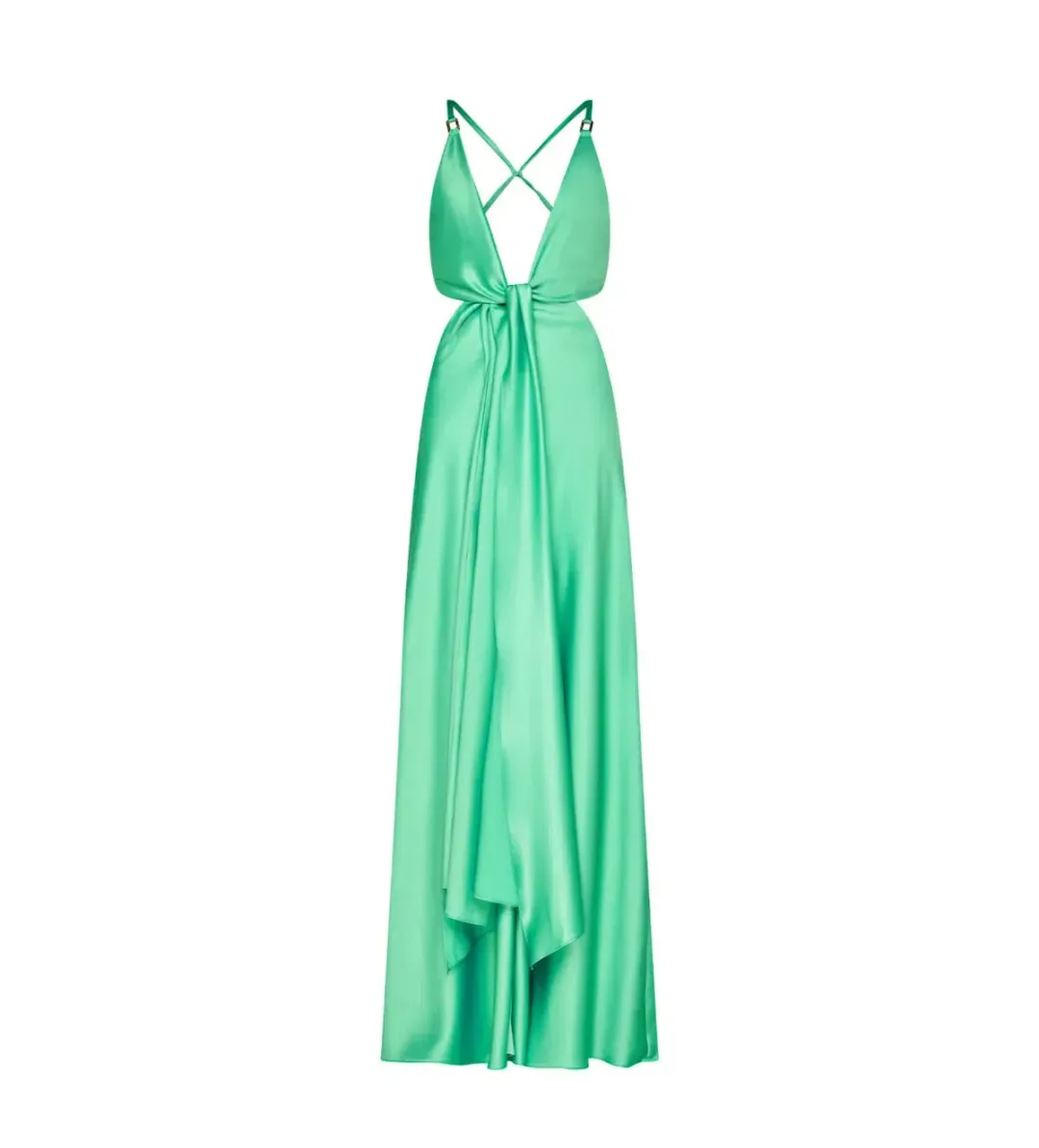 💚 NEW Manning Cartell Evening Trance Slip Dress – Turquoise Green – Size AU 10 💚 for rent on The Volte - main image
