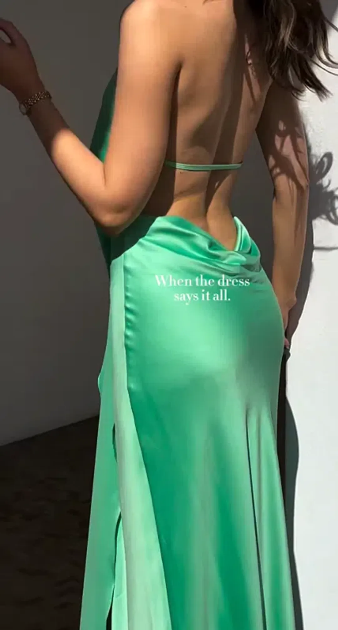 💚 NEW Manning Cartell Evening Trance Slip Dress – Turquoise Green – Size AU 10 💚 for rent on The Volte - main image