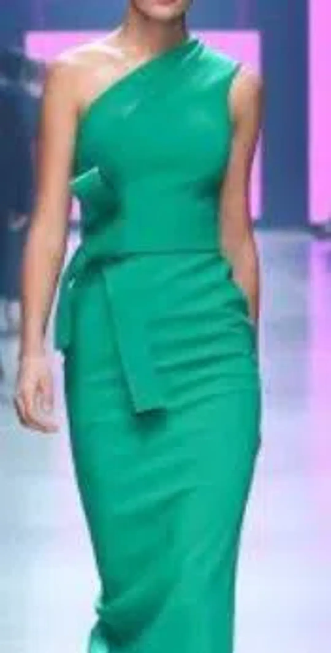 Rachel Gilbert Juno Midi Dress Bright Green Size 10 for rent on The Volte - main image