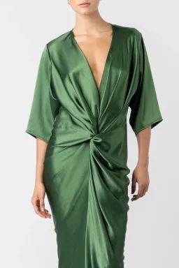 One Fell Swoop Alex Kimono Sleeve Maxi-Matilda Green Size 8 for rent on The Volte - image 8