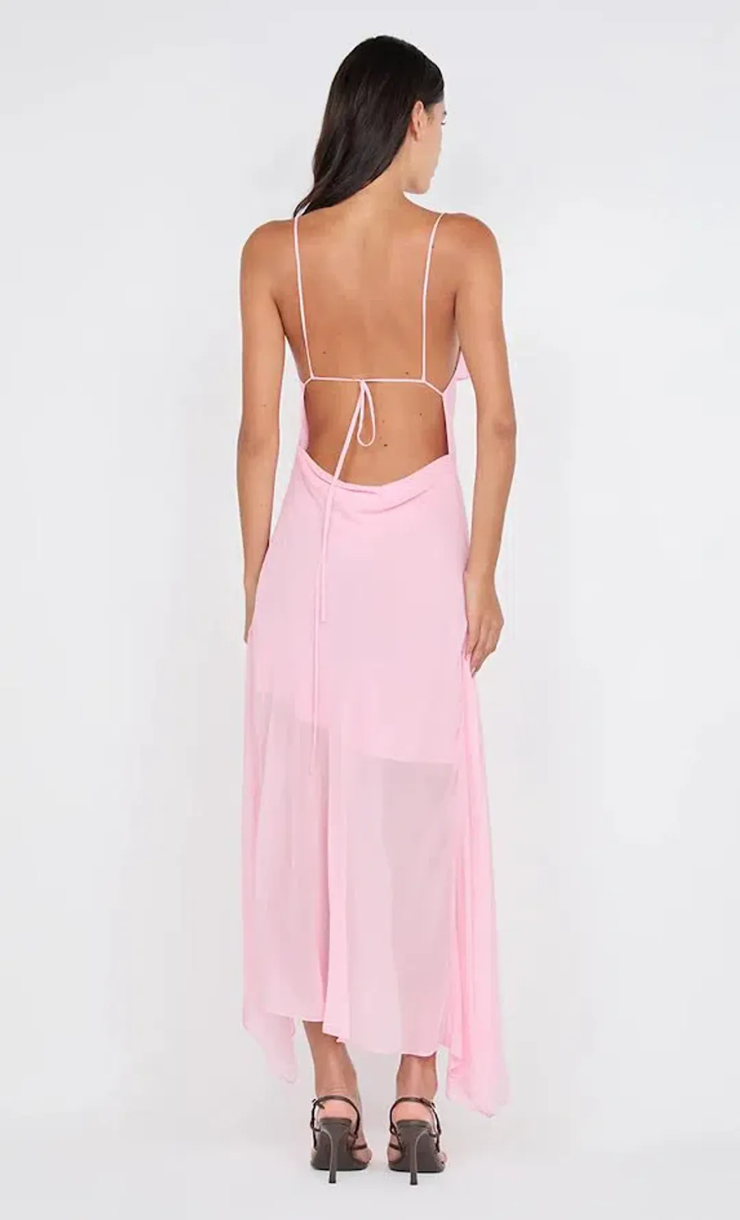 🩷 BEC and BRIDGE Tallis Asymmetrical Dress – Powder Pink – Size AU 10 🩷 for rent on The Volte - main image