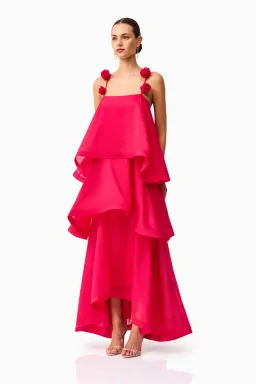 Elliatt Thalia Tiered Gown size XXL / 16 Pink for rent on The Volte - image 2