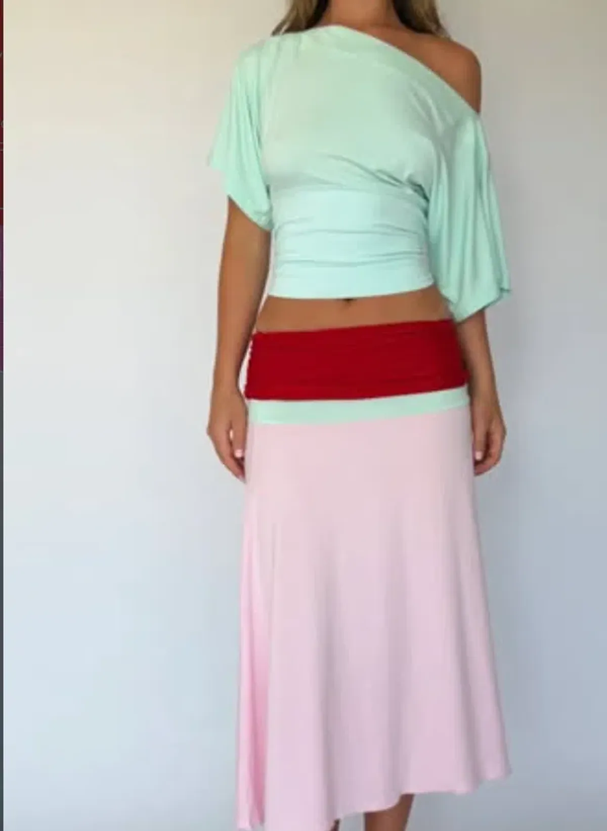 BLANCH WEAR Lucy Midi Skirt & Stella Tee 8 for rent on The Volte - main image
