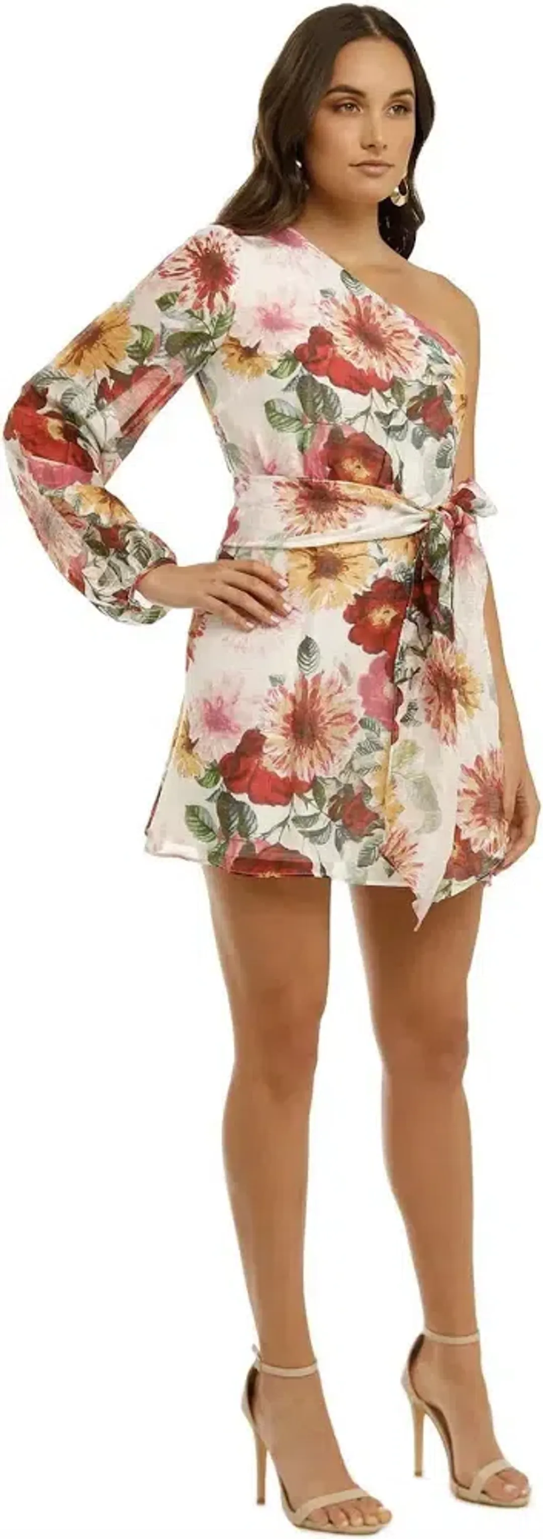 Talulah - Garland One Shoulder Dress for rent on The Volte - main image
