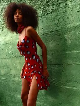 Rat & Boa ROSELA DRESS RED Size M for rent on The Volte - image 1