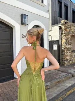 Fenity Gaia Dress Green XS for rent on The Volte - image 2