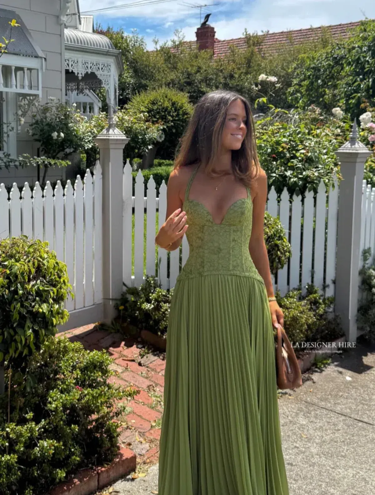 Fenity Gaia Dress Green XS for rent on The Volte - main image