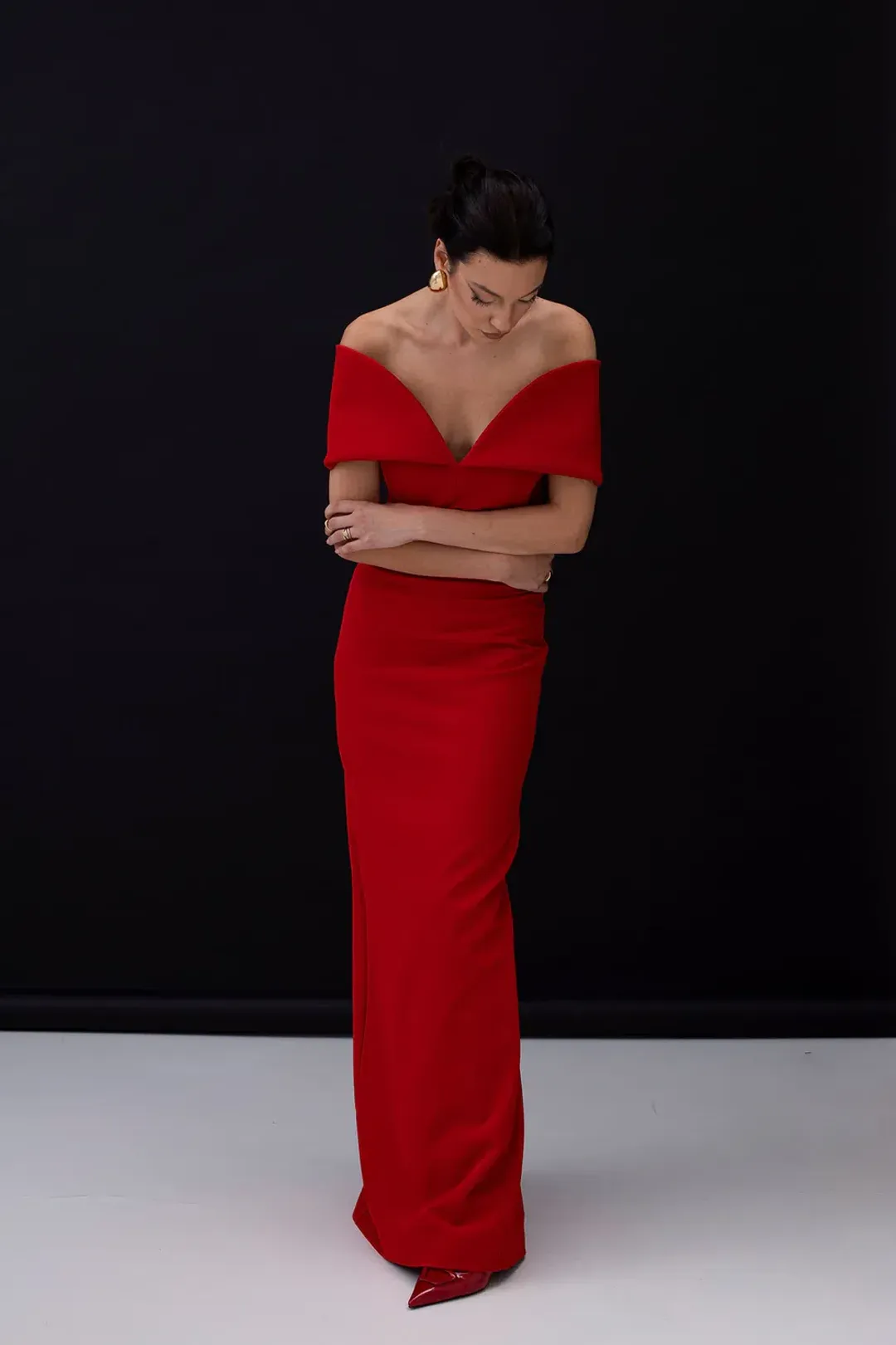 Red Muse by Moos Studio Size 34 for rent on The Volte - main image
