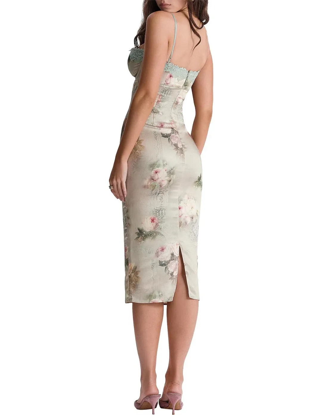 VINTAGE FLORAL MIDI DRESS for rent on The Volte - main image