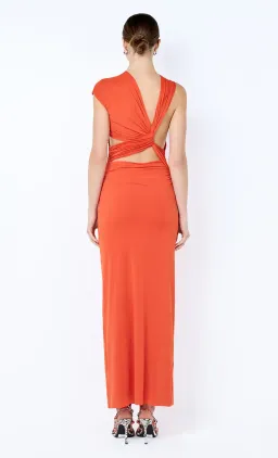 BEC & BRIDGE Solenne Twist Maxi Dress in Persimmon size 10 for rent on The Volte - image 3