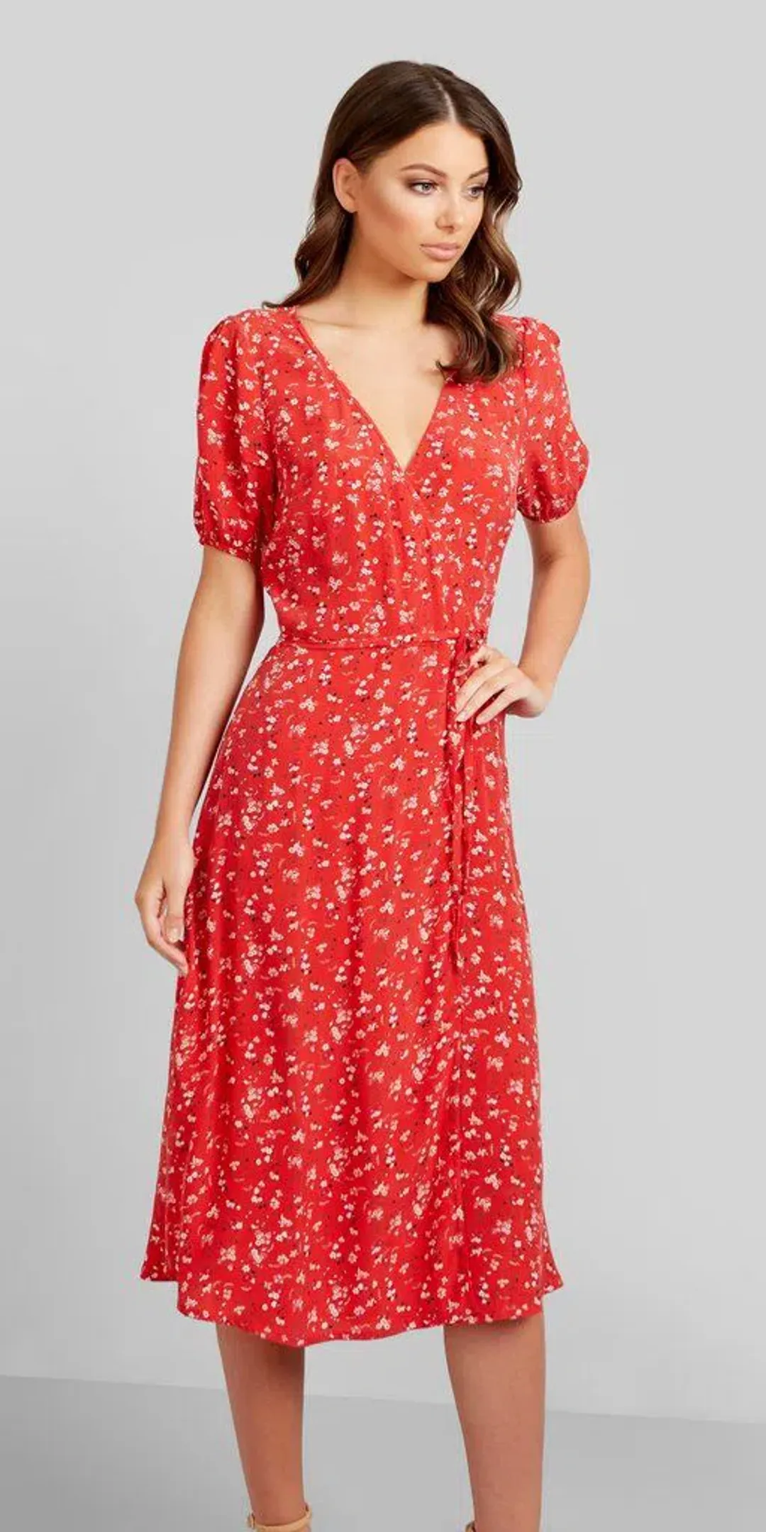 Kookai Zariah Dress Red Size 6 for rent on The Volte - main image