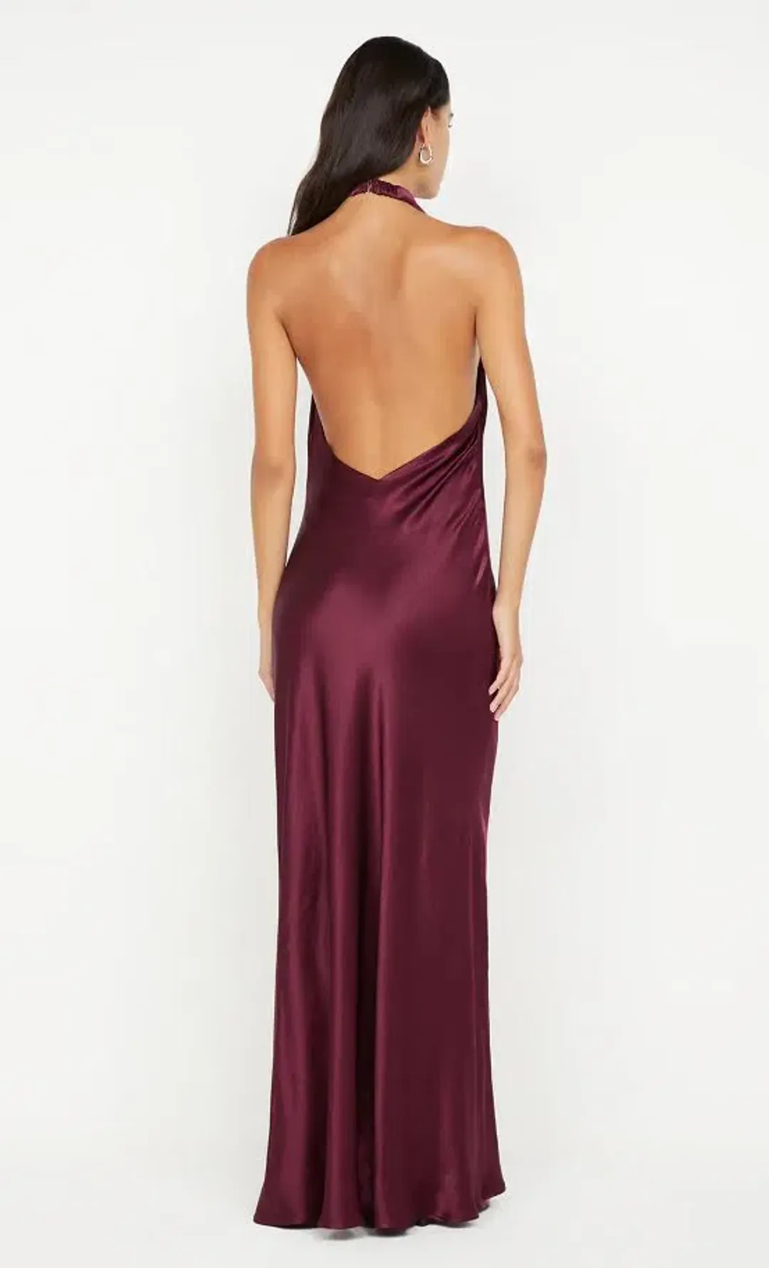  💜 BEC and BRIDGE Elisia Wrap Maxi Dress – Plum / Burgundy – Size AU 8 💜 for rent on The Volte - main image