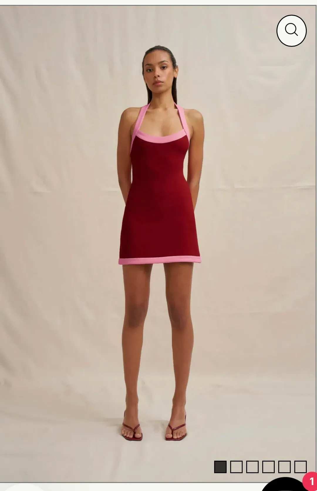 By Johnny COLETTE HALTER MINI DRESS for rent on The Volte - main image