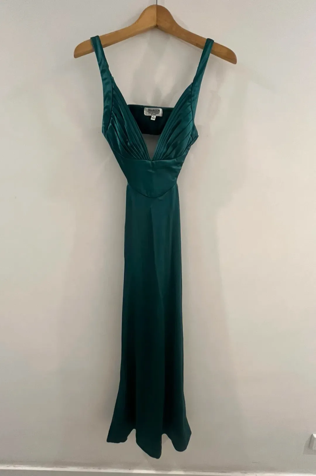 Emerald Green slip maxi dress Shareen Collection Size 6 for rent on The Volte - main image