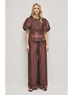 Aje Studio Ophelia Lace Top Brown Size 12 for rent on The Volte - image 5