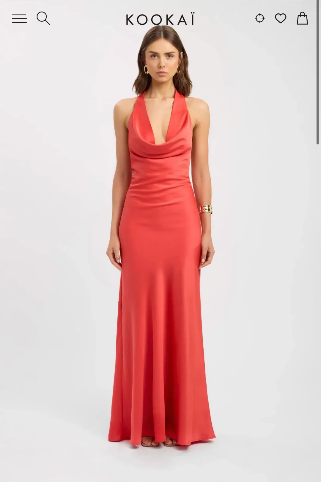 Palermo Cowl Maxi Dress for rent on The Volte - main image