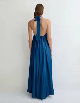 Bondi Born Marfa Silk Halter Maxi Dress Tropico Size 3 for rent on The Volte - image 1