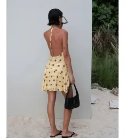 Benni Harlow Halter Mini Dress in Butterspot Size AU6 for rent on The Volte - image 3