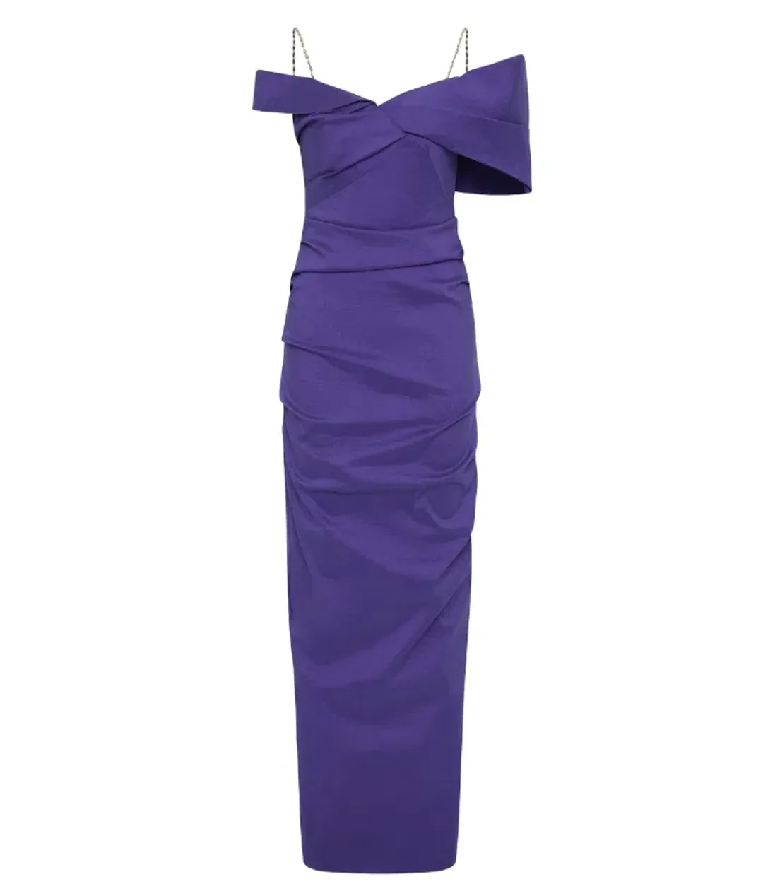 Rachel Gilbert Dahli off-shoulder ruched dress 8 for rent on The Volte - main image