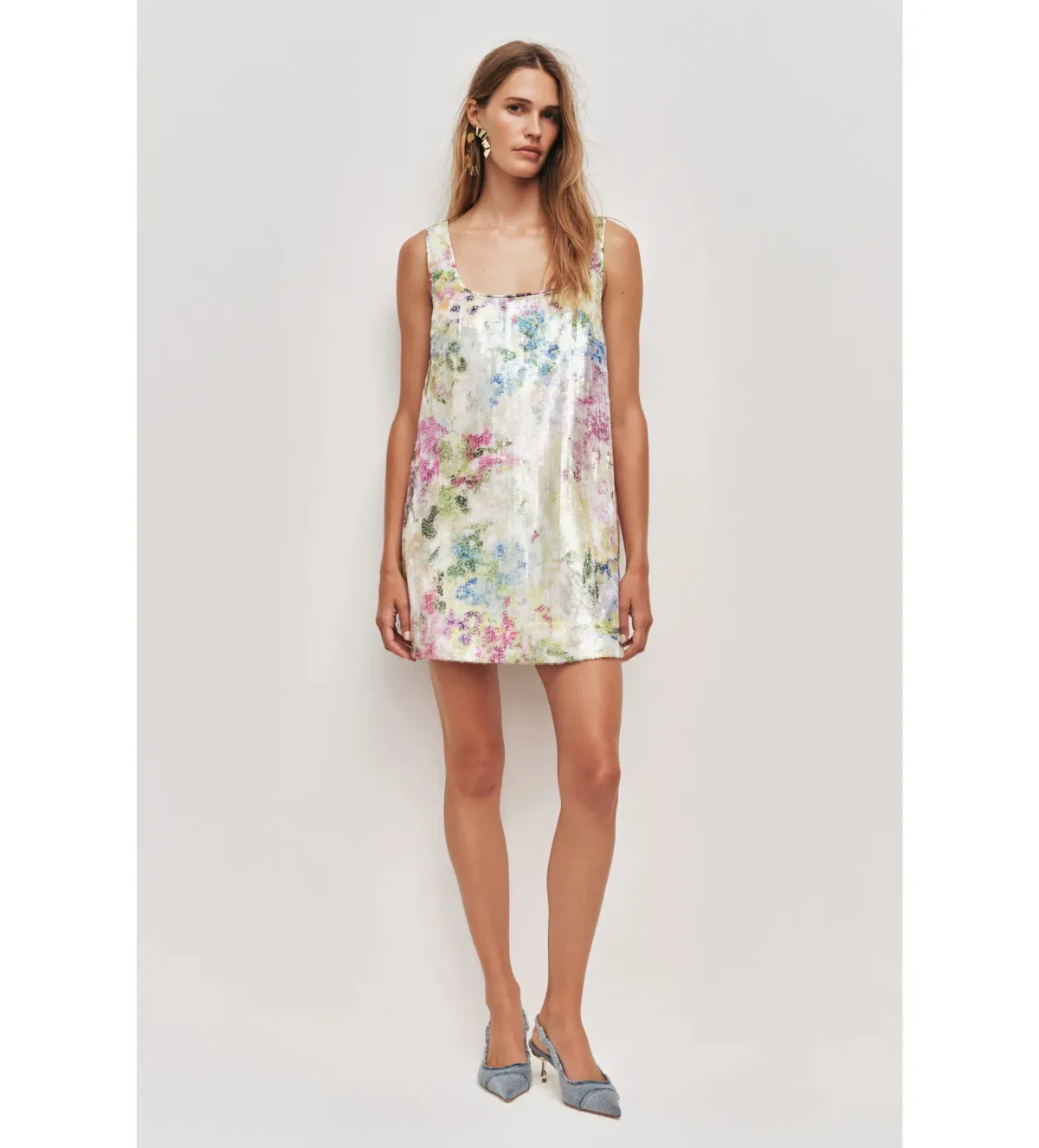 Aje Dahlia Mini Dress in Lavandula Size 8 for rent on The Volte - main image