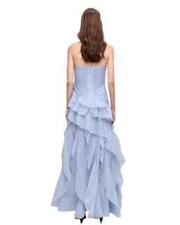 Aje Canyon Gown Cloud Blue Size 10 for rent on The Volte - image 4