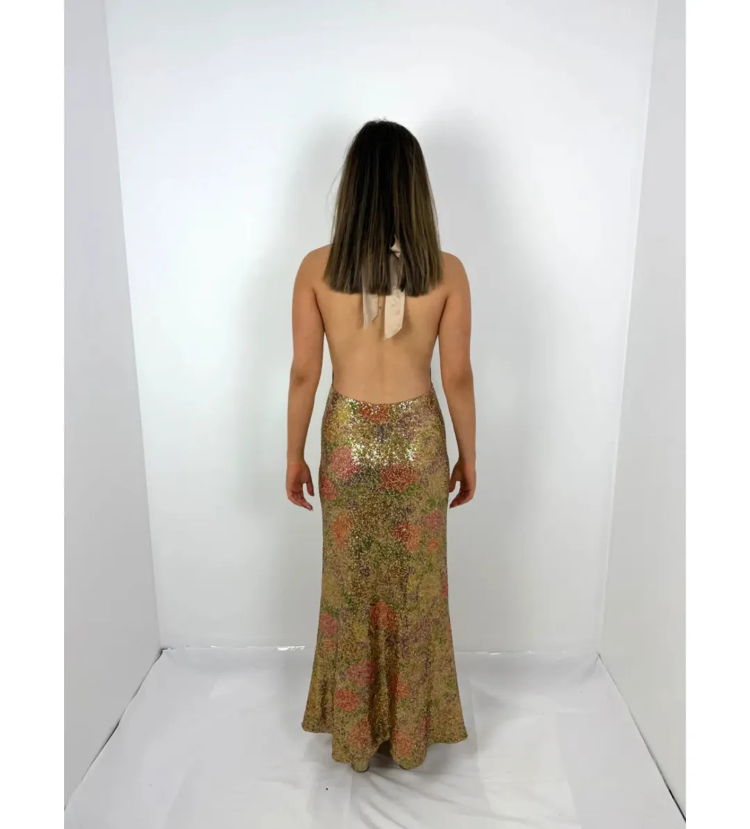 Fait Par Foutch Liana Gown in Fleur Sequin (Original Version) Size S/AU8 for rent on The Volte - main image
